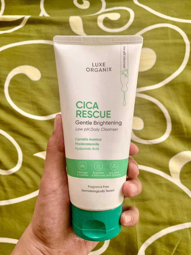 Luxe Organix Cica Rescue Gentle Brightening Cleanser review photo by helloqweny