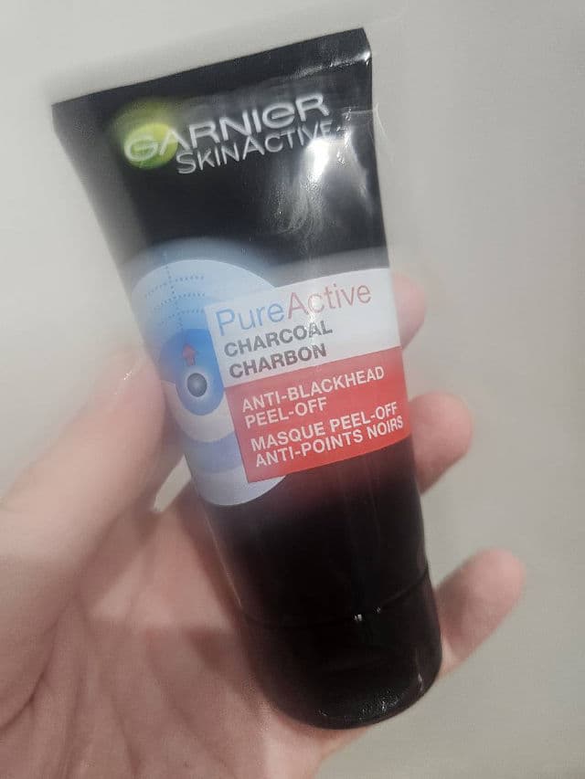 Garnier PureActive Charcoal Anti-Blackhead Peel Off Mask  review photo by ejabeauty
