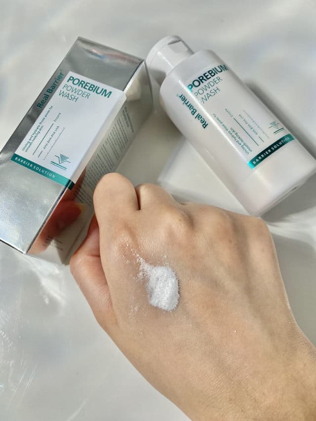 Real Barrier Pore Bium Powder Wash review photo by Renlau