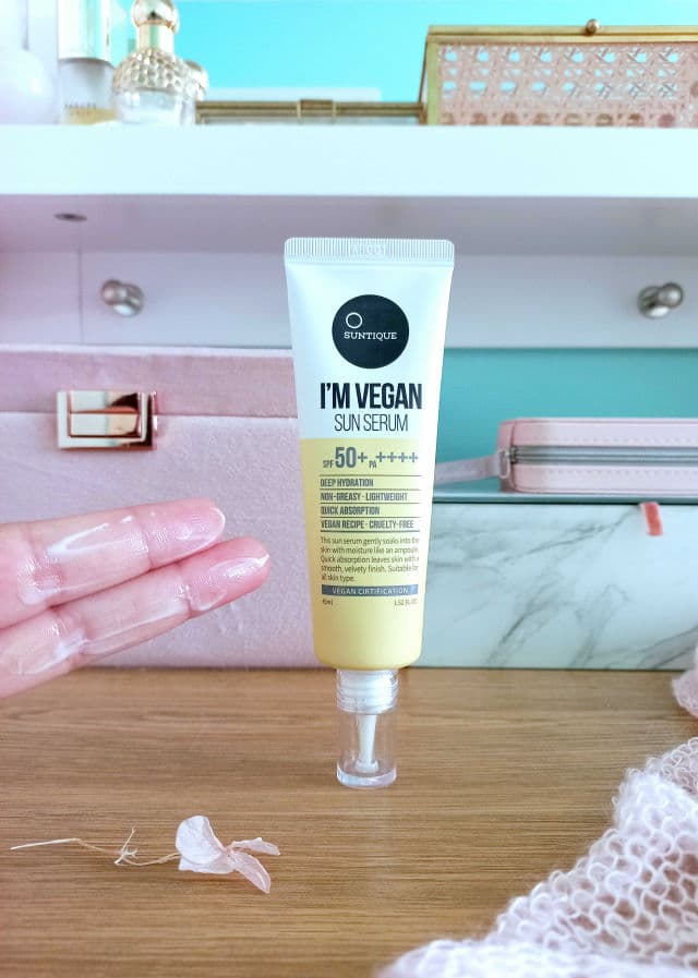 Suntique I'm Vegan Sun Serum SPF 50+ PA++++ review photo by thepinkbeautybag