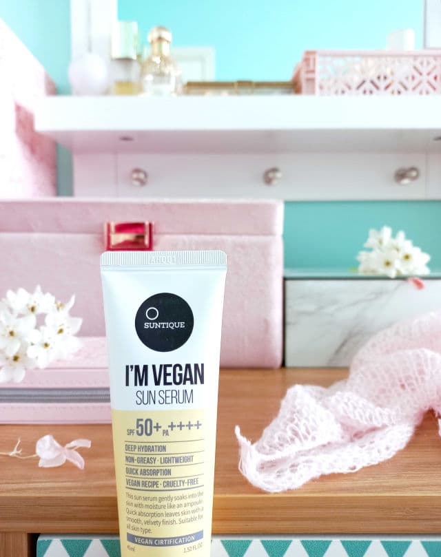 Suntique I'm Vegan Sun Serum SPF 50+ PA++++ review photo by thepinkbeautybag