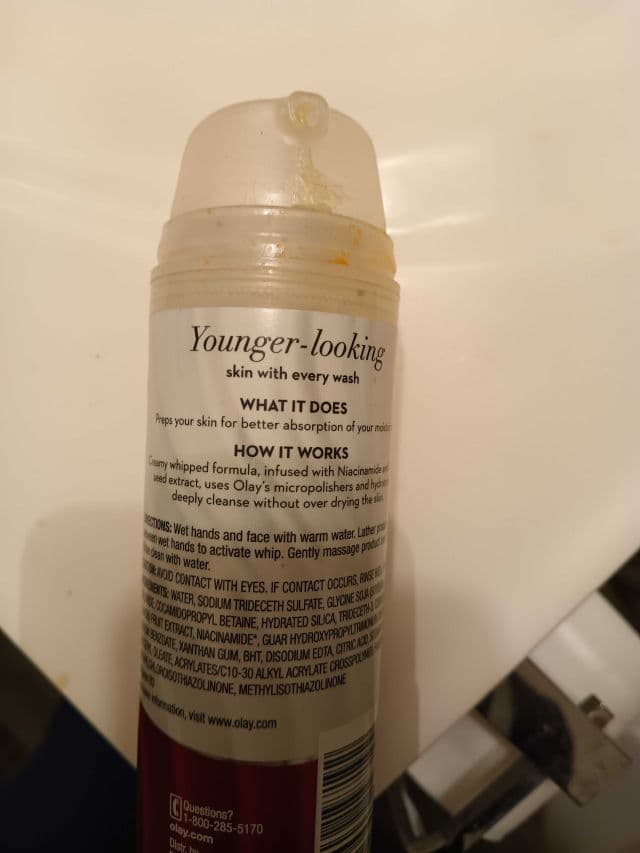 Olay Regenerist Cleansing Whip Facial Cleanser review photo by Jadenruby