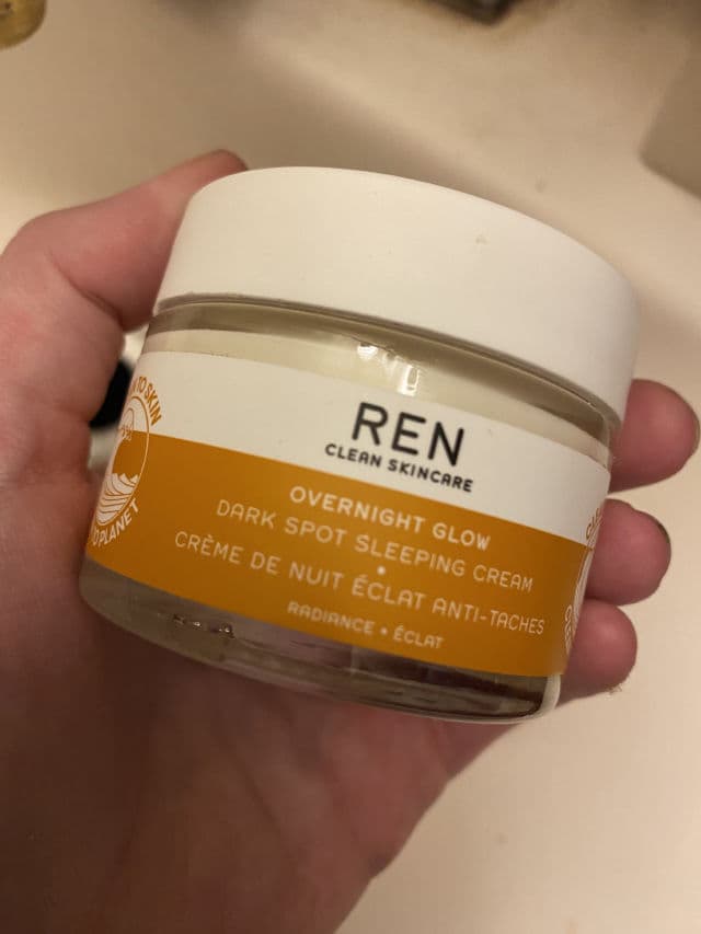 REN Clean Skincare Overnight Glow Dark Spot Sleeping Cream review photo by APaige23