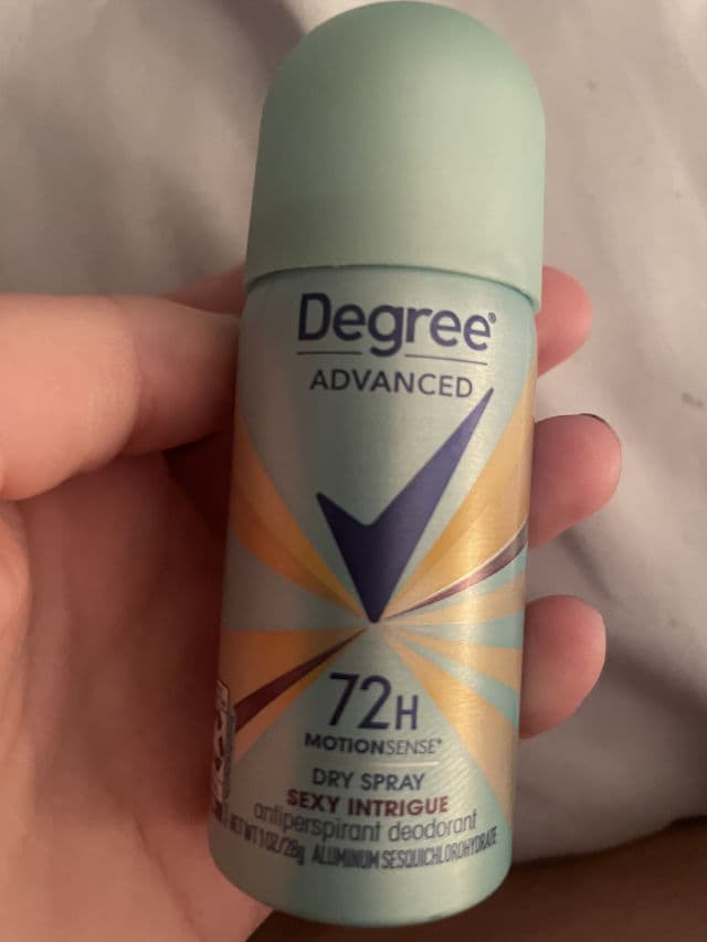 Degree Advanced 72hr Motion Sense Dry Spray Sexton Intrigue"Antiperspirant Deodorant review photo by NARoatti