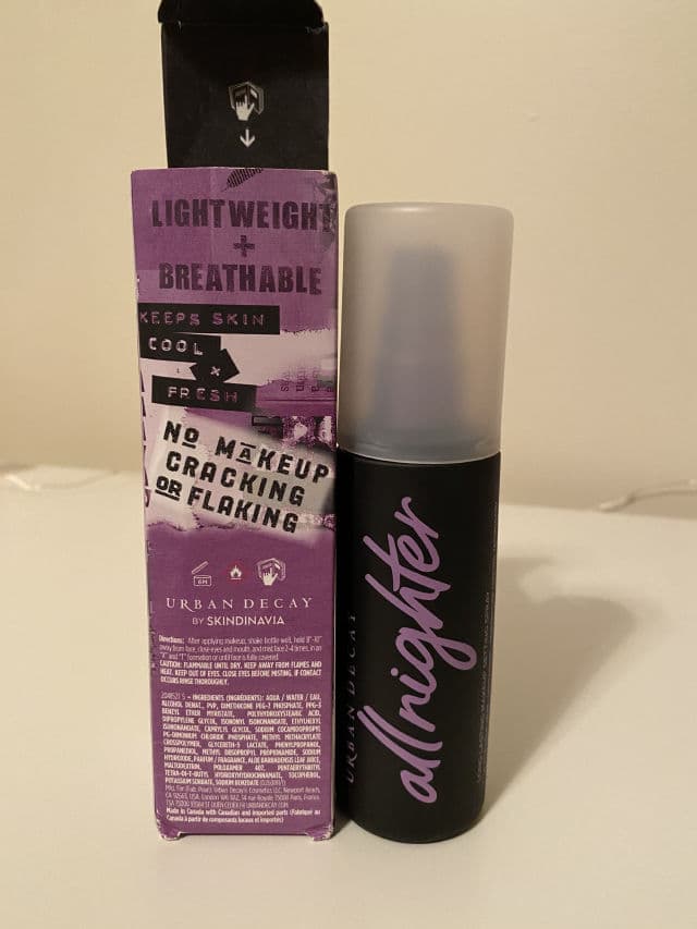 Urban Decay All Nighter Long Lasting Makeup Setting Spray review photo by kayajordyn