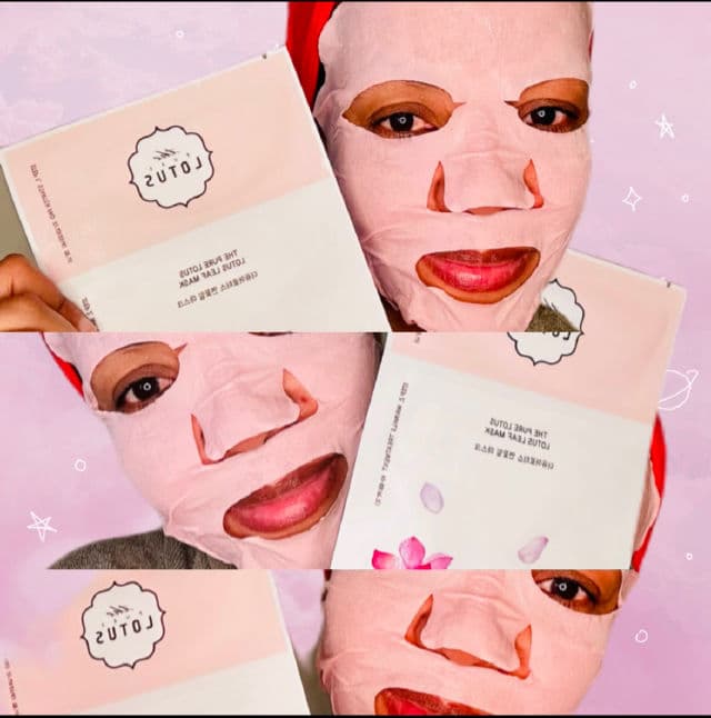 The Pure Lotus Lotus Leaf Wrinkle Treatment Mask review photo by Lingua