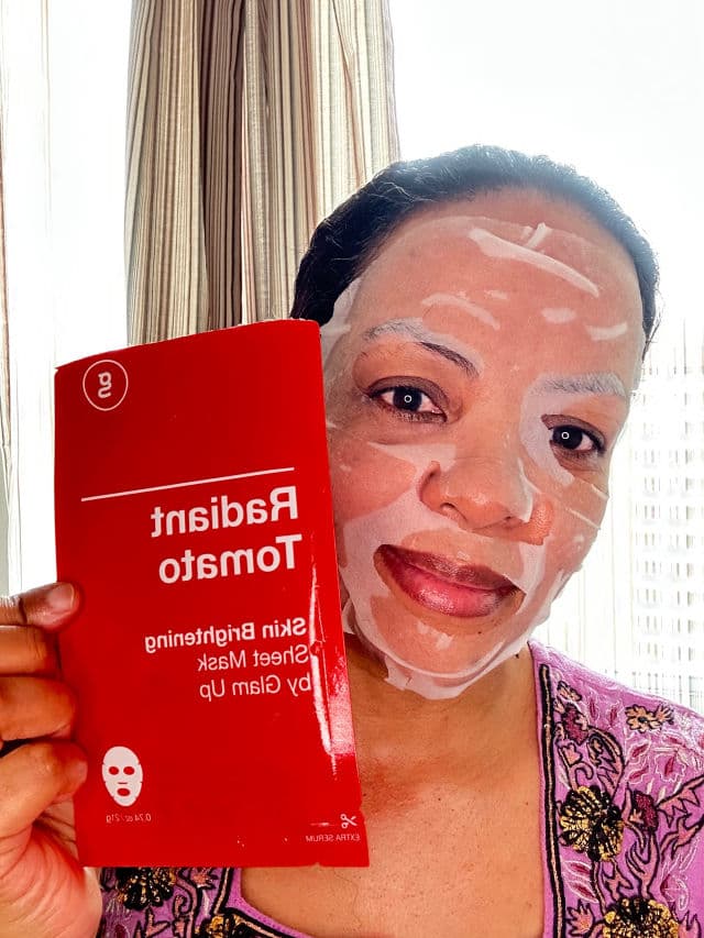 Glam Up Radiant Tomato Sheet Mask review photo by Lingua