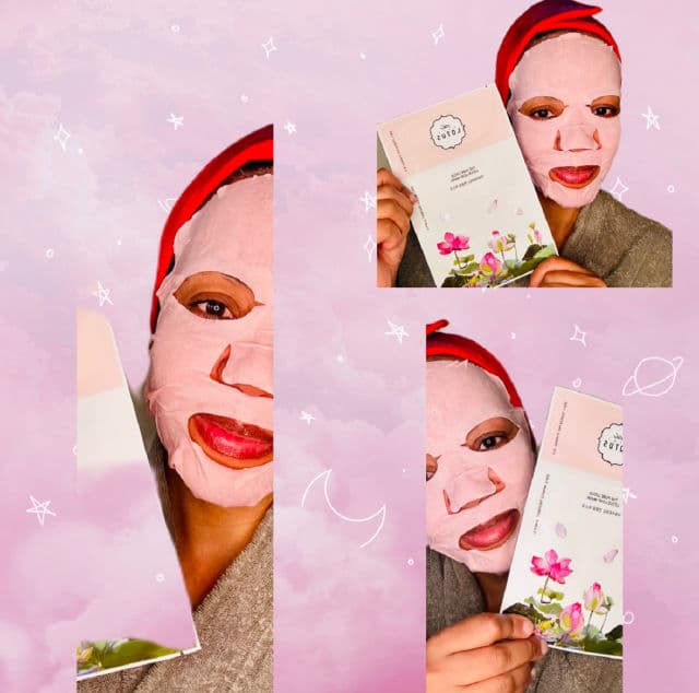 The Pure Lotus Lotus Leaf Wrinkle Treatment Mask review photo by Lingua