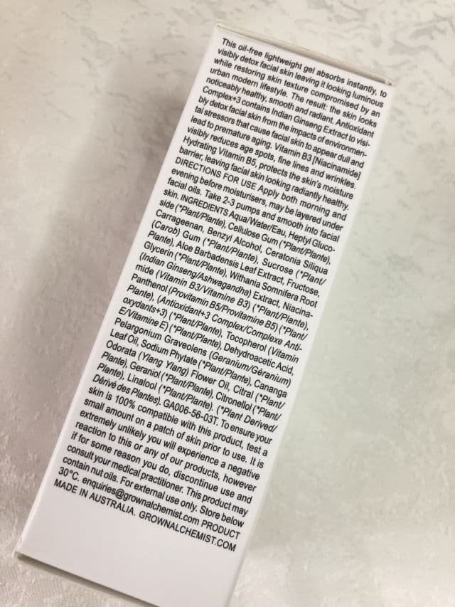 Grown Alchemist Detox Serum Antioxidant+3 Complex review photo by Lingua