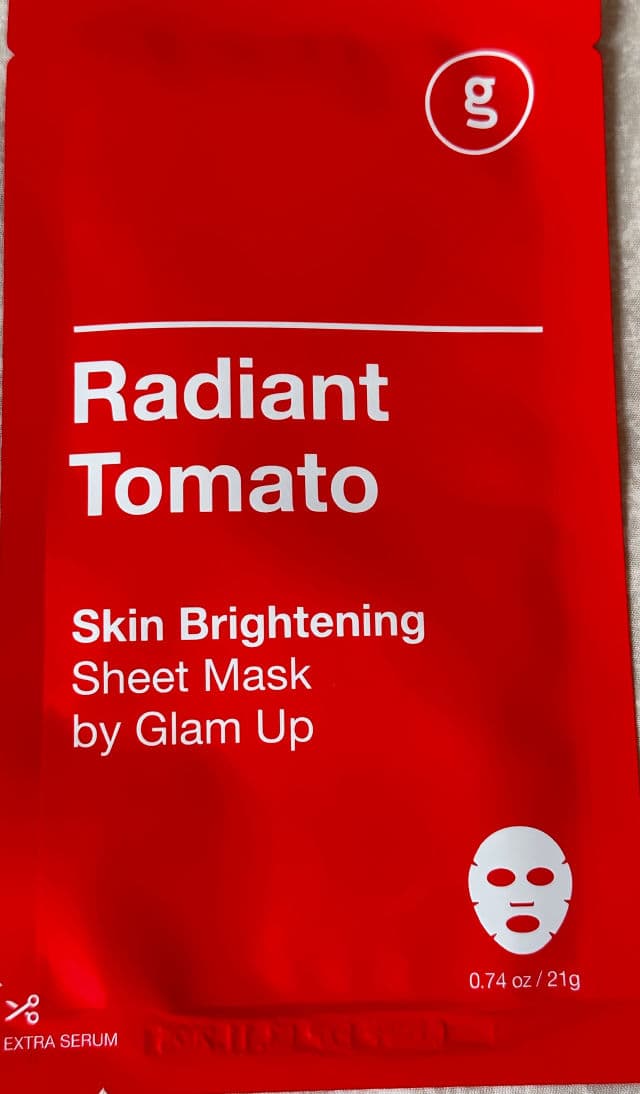 Glam Up Radiant Tomato Sheet Mask review photo by Lingua