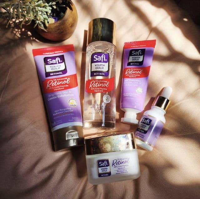 Safi Youth Gold Retinol Advanced Retinol Skin Repairing Serum Moisturizer review photo by anakdenesor