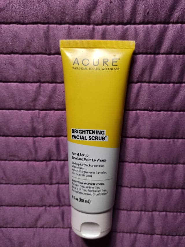 Acure Brightening Facial Scrub review photo by Ginna