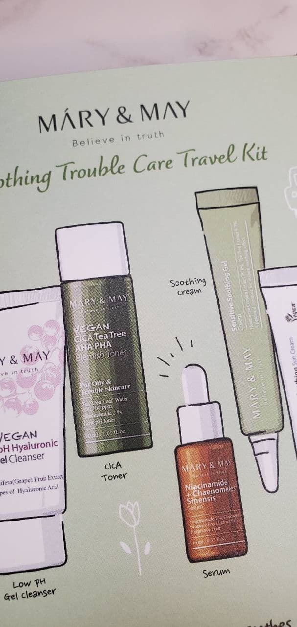 Mary&May Soothing Trouble Care Travel Kit review photo by skincarereview101