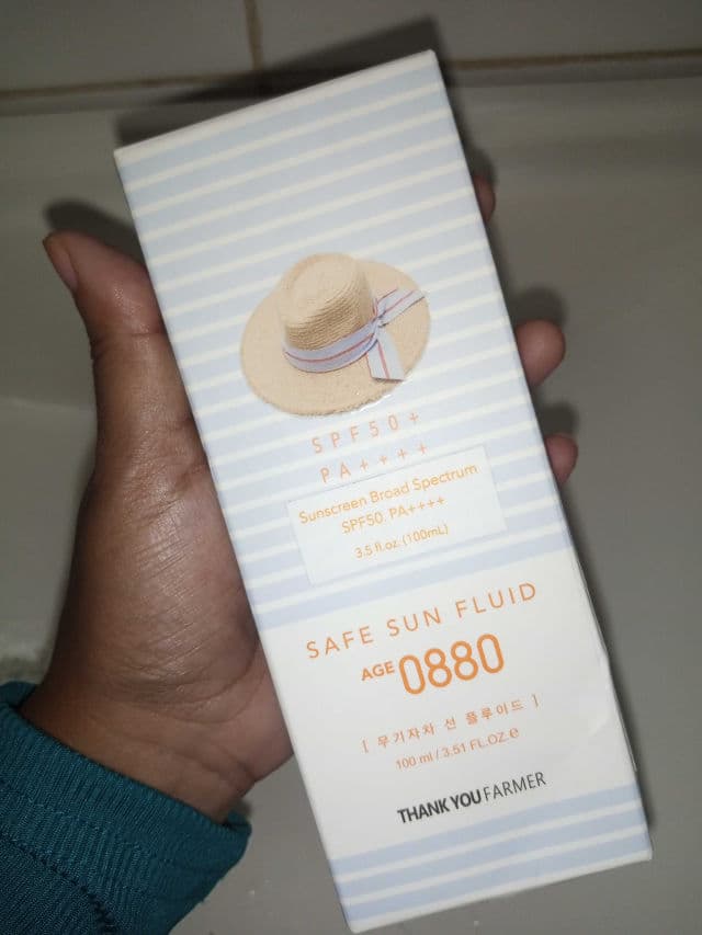 THANK YOU FARMER Safe Sun Fluid Age 0880 SPF50 + PA++++ review photo by geneads