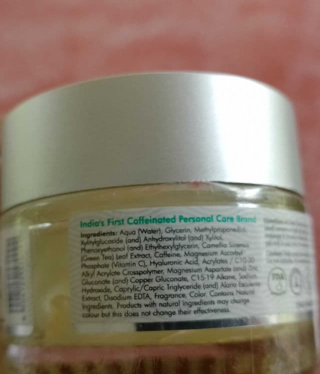 mCaffeine Naked Detox Green Tea Night Gel review photo by Picky222