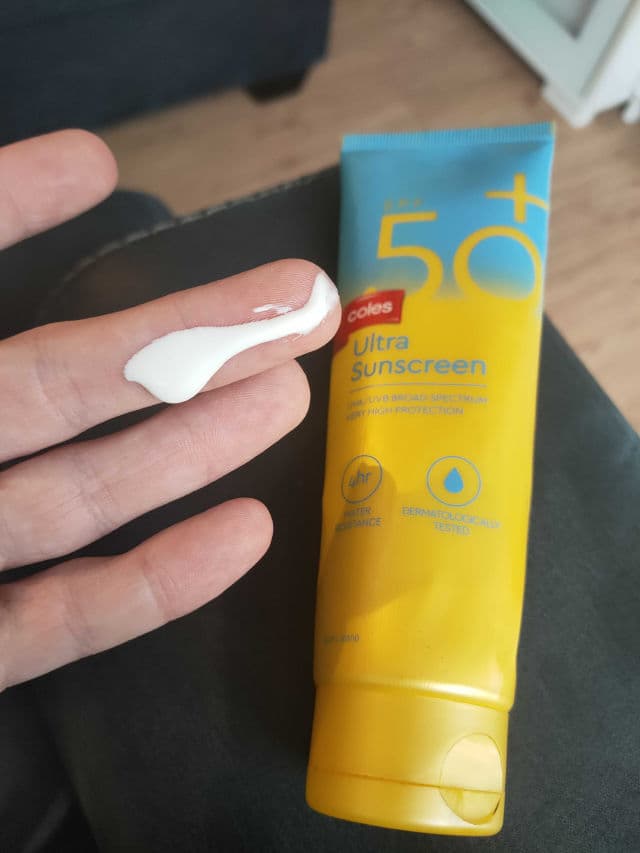 Coles Ultra Sunscreen SPF 50+ review photo by Bayz