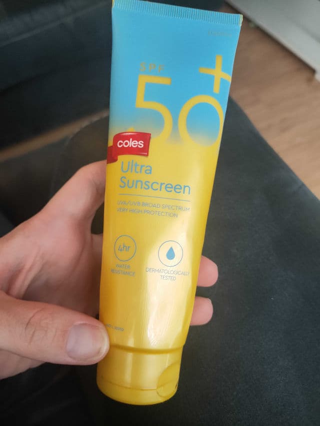 Coles Ultra Sunscreen SPF 50+ review photo by Bayz