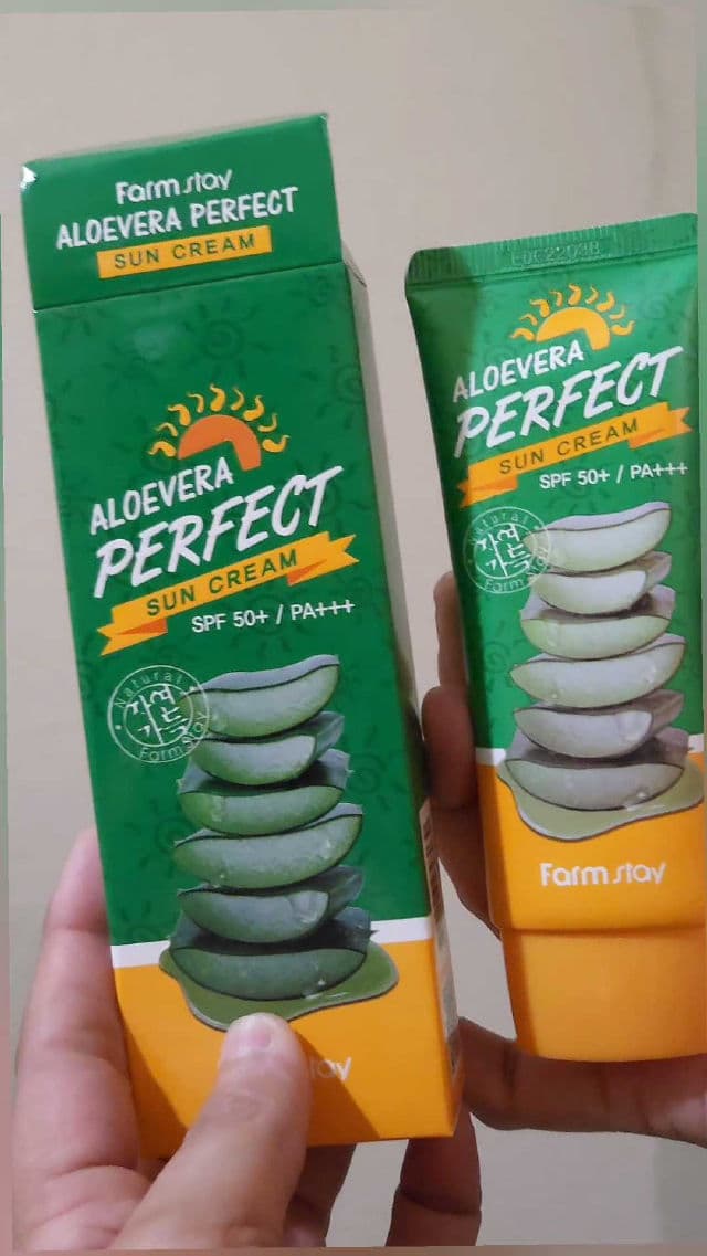 Farmstay Aloe Vera Perfect Sun Cream SPF 50+ PA+++ review photo by edm06