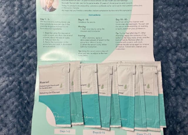Riversol 15-Day Anti-Aging Sample Kit review photo by canadianfreebielover