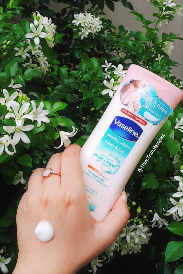 Vaseline Healthy White Fresh & Fair Cooling UV Gel Lotion review photo by ThuyTran
