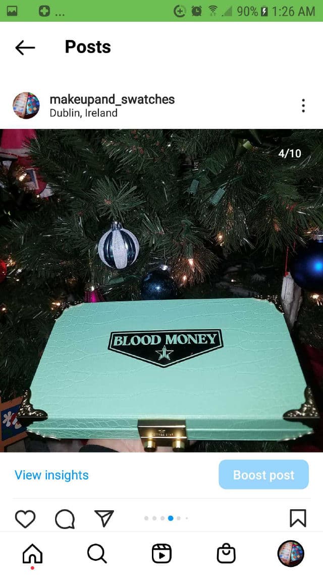 Jeffree Star Cosmetics Blood Money Palette review photo by Maluna