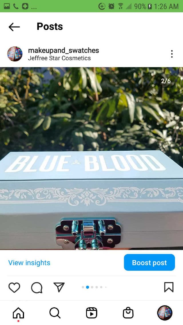 Jeffree Star Cosmetics Blue Blood Artistry Palette review photo by Maluna