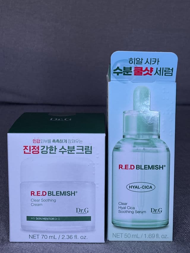 DR.G Red Blemish Clear Hyal Cica Soothing Serum review photo by vods