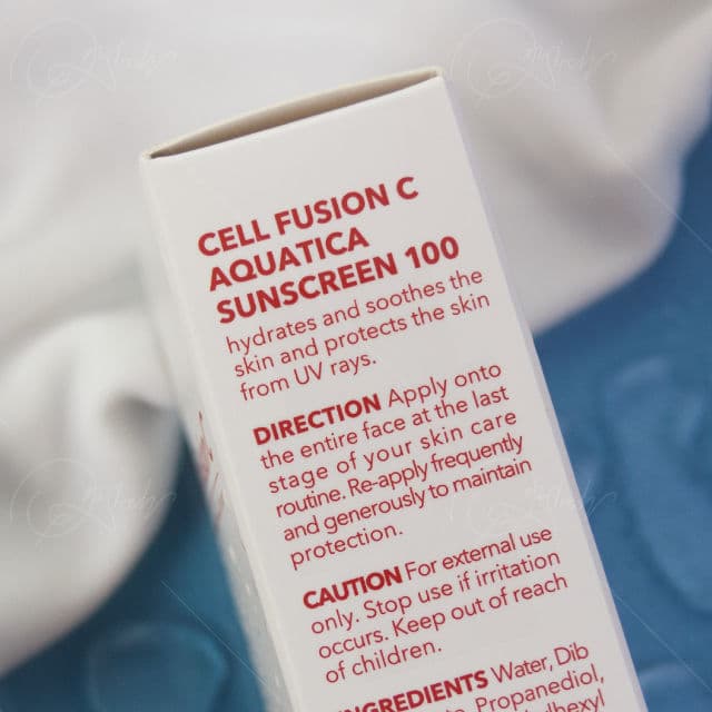 Cell Fusion C Aquatica Sunscreen 100 SPF50+ PA++++  review photo by onsearchbyjy