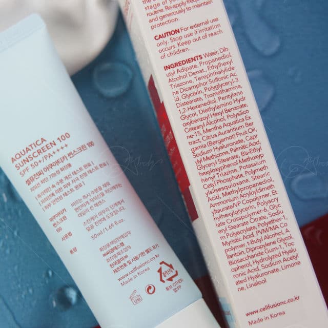 Cell Fusion C Aquatica Sunscreen 100 SPF50+ PA++++  review photo by onsearchbyjy