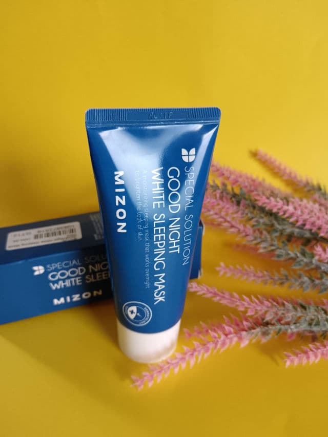 Mizon Good Night White Sleeping Mask Tube review photo by Nadiaines