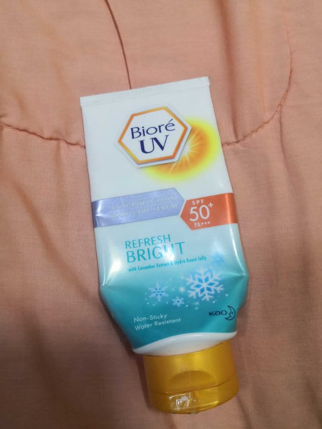 Biore UV Anti-Pollution Body Care Serum Refresh Bright SPF 50+ PA+++ review photo by Jings