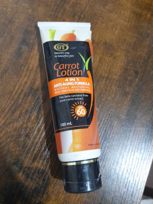 Gt Cosmetics Carrot Lotion review photo by indhay