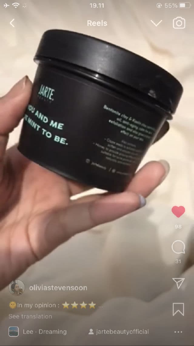 JARTE Beauty Minty Mighty Mask review photo by Olson