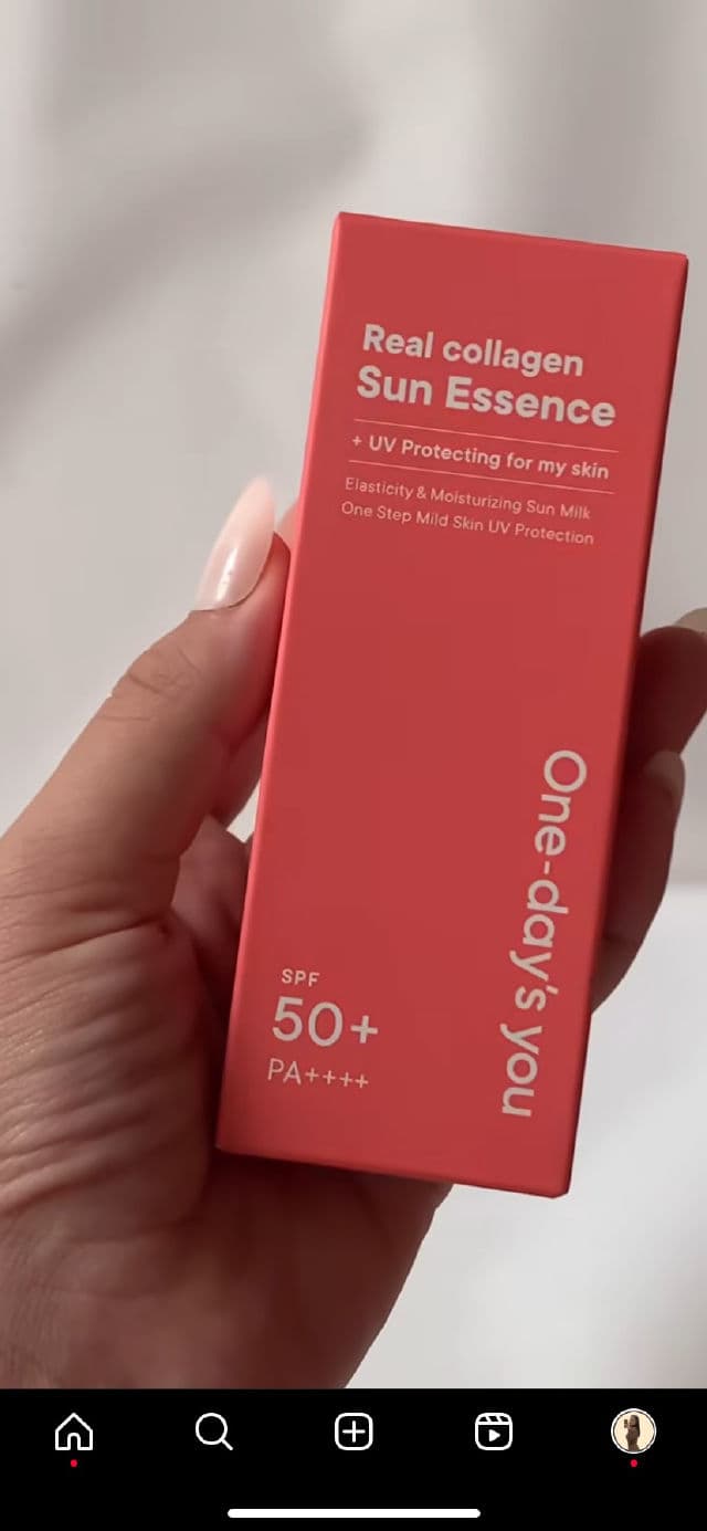 One-day's you Real Collagen Sun Essence SPF50+ PA++++ review photo by Olson