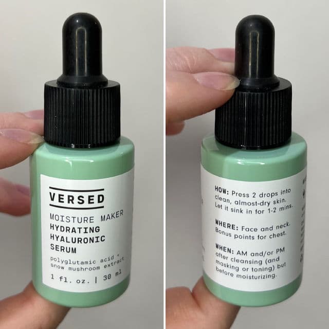 Versed Moisture Maker Hydrating Hyaluronic Serum  review photo by MeaningInMakeup