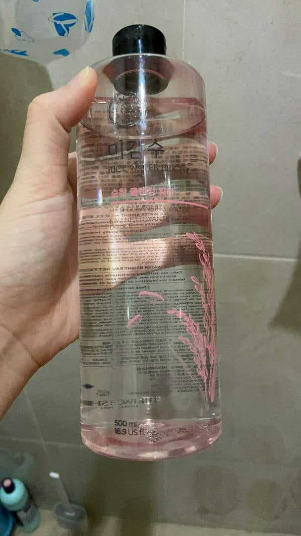 THE FACE SHOP Rice Water Bright Mild Cleansing Water review photo by ClaireZaelani