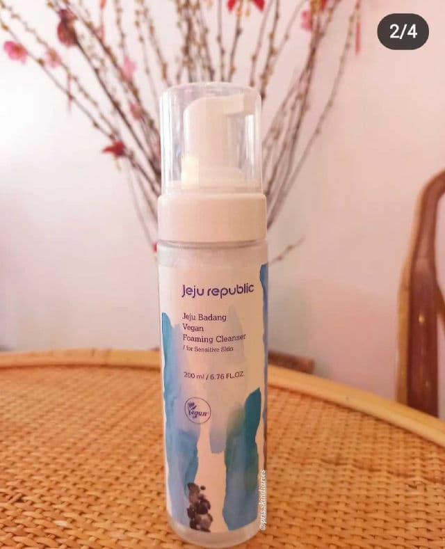 Jeju Republic Jeju Badang Vegan Foaming Cleanser review photo by prisskindiaries