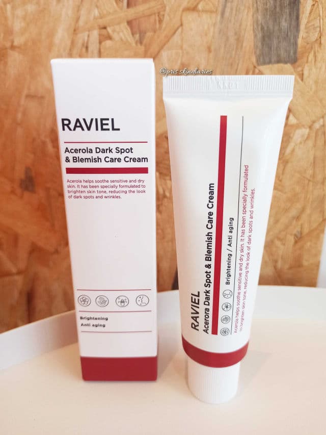 RAVIEL Acerola Dark Spot & Blemish Care Cream review photo by prisskindiaries