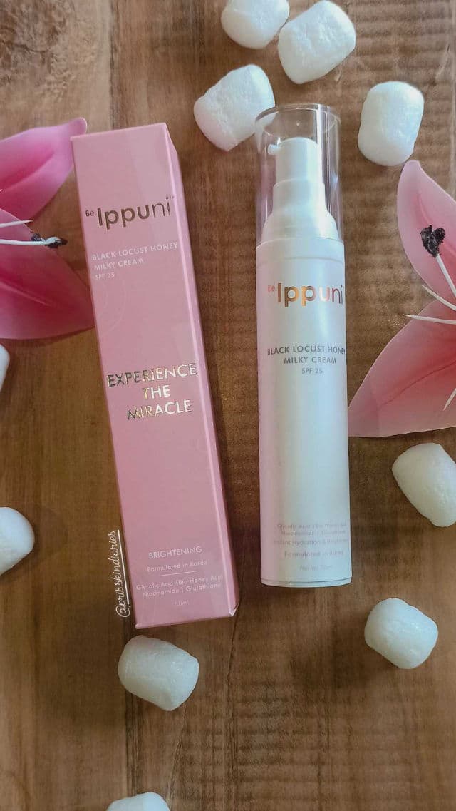 Be.Ippuni Black Locust Honey Milky Cream SPF25  review photo by prisskindiaries