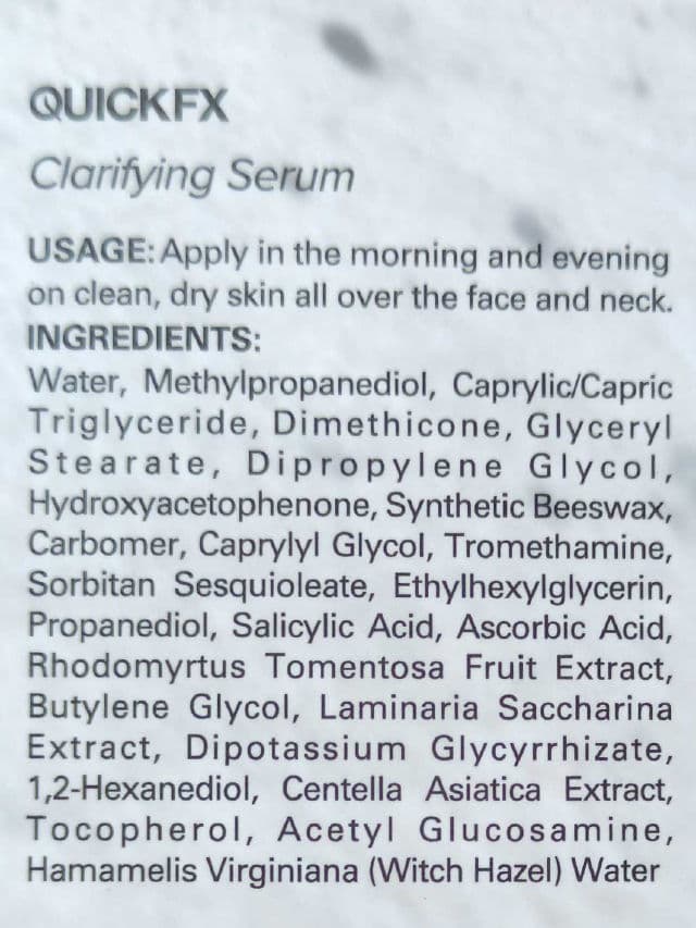 QUICK FX Pimple Eraser Clarifying Serum review photo by Avrelayne