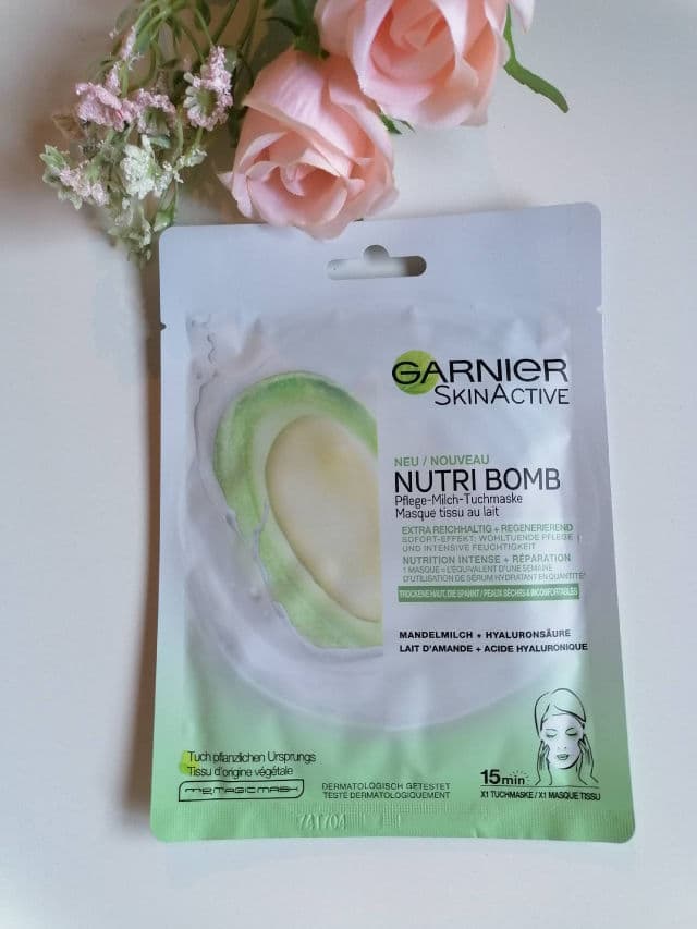 Garnier SkinActive Nutri Bomb Milky Tissue Mask - Almond Milk  review photo by Tanyasworld