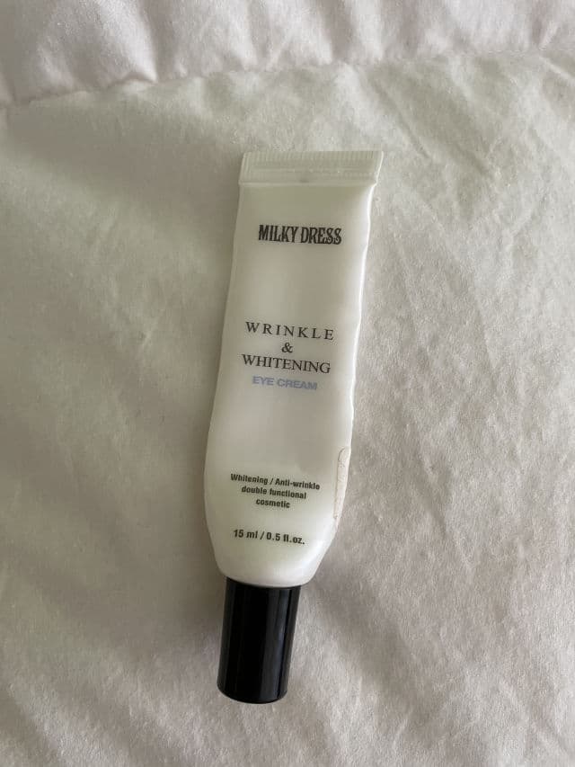 MILKY DRESS Wrinkle & Whitening Eye Cream review photo by skinwithela