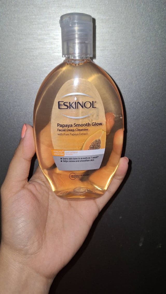 Eskinol Papaya Smooth White Facial Deep Cleanser with Pure Papaya Extract review photo by Sophiaeiou