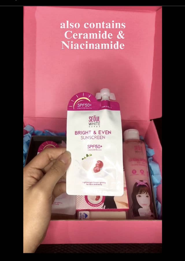 Seoul White Korea Bright & Even Sunscreen SPF50+ PA++++ review photo by Sophiaeiou