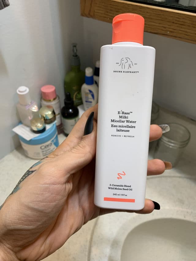 Drunk Elephant E-Rase Milki Micellar Water  review photo by justbrittnikole