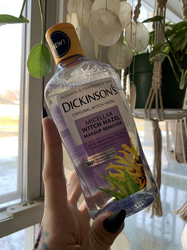 Dickinson's Micellar Witch Hazel Makeup Remover review photo by justbrittnikole