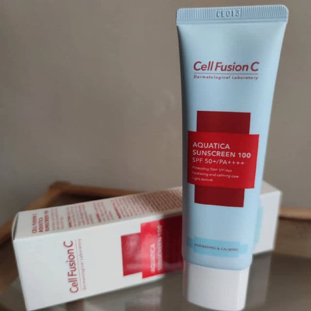 Cell Fusion C Aquatica Sunscreen 100 SPF50+ PA++++  review photo by RitaTamas
