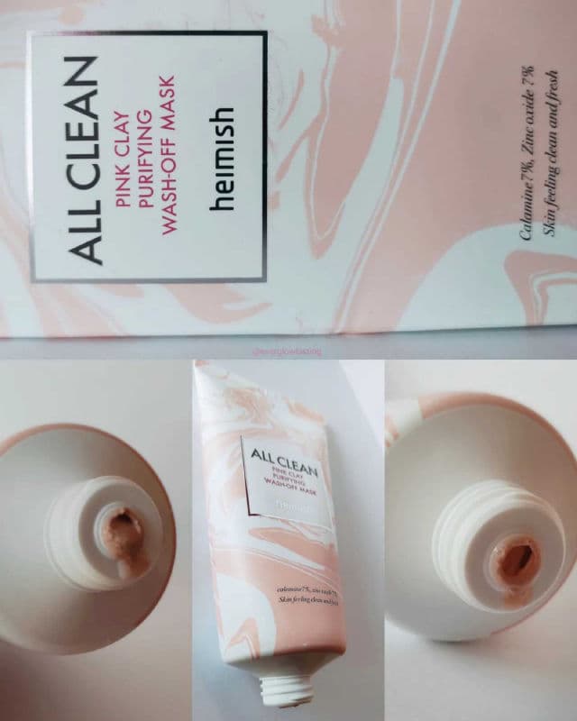 Heimish All Clean Pink Clay Purifying Wash Off Mask review photo by everglowlasting