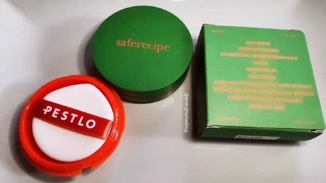 Pestlo Saferecipe No Sebum Grinding Sun Pact SPF 50+ PA+++ review photo by everglowlasting