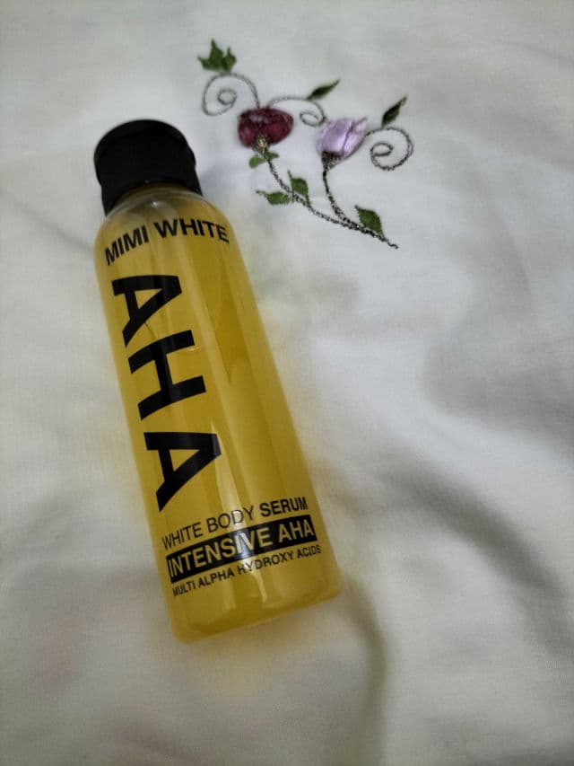 Mimi White AHA Serum review photo by Wasty